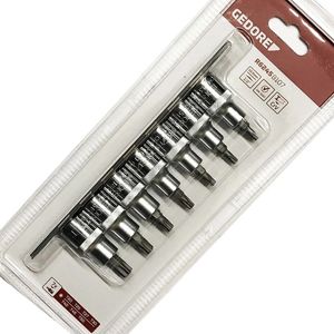 Jogo De Soquete T20-T50 Hexalobular 7 Peças 1/2" Polegadas Gedore