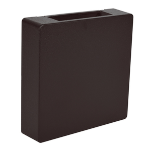 Arandela Clean LED Aletada Marrom 3W 3000K Blumenau
