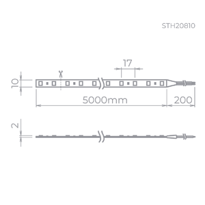 Fita Led Evo 12V 11,5W/M 5 Metros STH20810/30 Stella