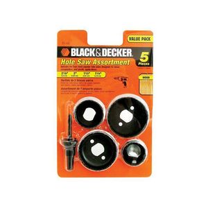 Conjunto De Serras Copo Para Madeira Com 5 Peças Black Decker