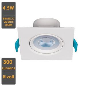 Embutido Led 4,5 W Direcionável 3000K Stella