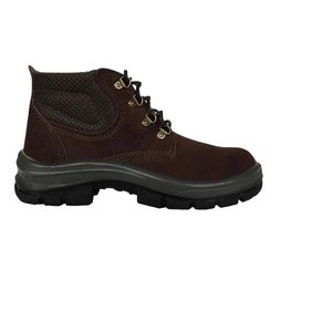 Botina Couro Nobuck Marron Café Nº 40 Kala