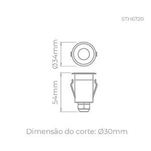 Balizador De Solo Spur 7 W 450Lm 3000K Bivolt Stella