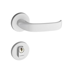 Fechadura Externa Cromada Roseta Zamac Magnum 40 Mm 931-80E Branco 40 Mm Pado
