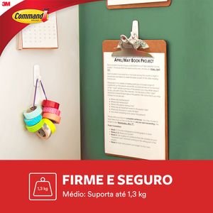Gancho Command Médio Branco 3M
