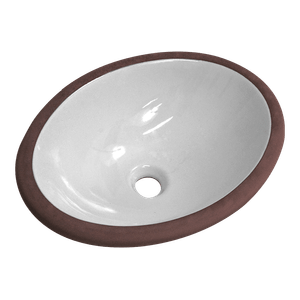 Cuba De Embutir Oval 470x340 Mm Branca Luzarte