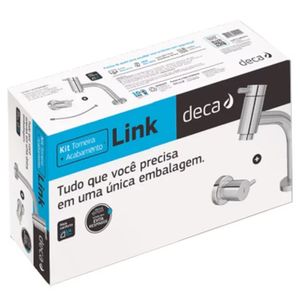 Kit de Torneira Link de Mesa Com Acabamentos Para Lavatório Deca