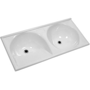 Tanque Marmofibra 140X65 Cm Branco Decoralita