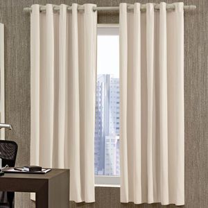 Cortina Pratika Blackout Lisa Slim Areia 2,00x1,60 M Bella Janela