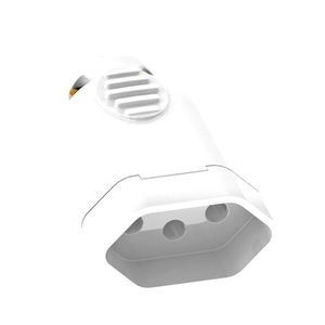 Pino Fêmea 2P + T Bipolar 10A 250V Branco Ilumi