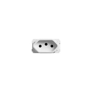 Módulo Tomada Universal 2P+T 10A Branco Novara