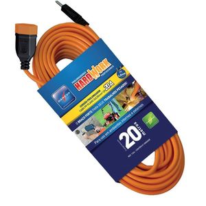 Cabo Prolongador Laranja 3X2,50 20 Metros 2 Polos+Terra 20A 250V Dn1700 Daneva