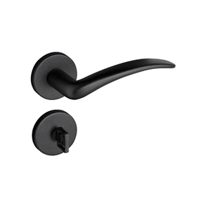 Fechadura Para Banheiro Classic Roseta Preto Textura 691-80B Pado