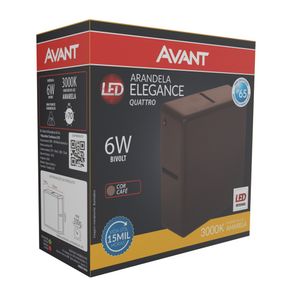 Arandela Elegance Quattro Café 6W 3000K Bivolt Avant
