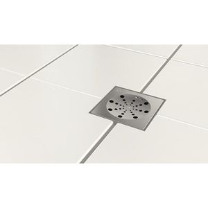 Grelha Quadrada de Inox com Fecho para Caixas Sifonadas e Ralos 100 Mm Blukit
