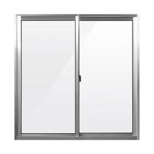 Janela de Alumínio Natural 2 Folhas 80x80 Cm (AxL) Vidro Liso Quality Esquadria