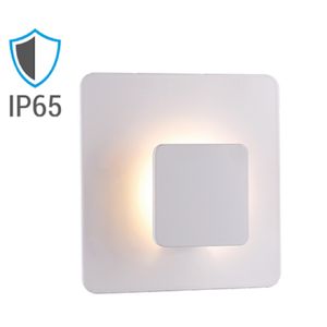 Arandela Luz Indireta Quadrada 3W 2700K IP65 Bivolt Luminatti