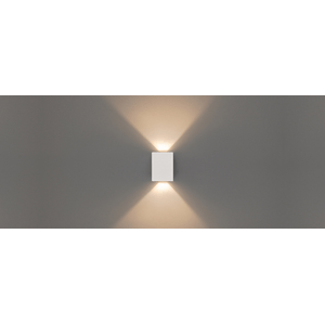 Arandela Led Efett 2x4W 3000K 2 Fachos Abertos Bivolt Branco STH6730/30 Stella