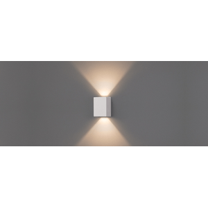 Arandela Led Efett 2x4W 3000K 2 Fachos Abertos Bivolt Branco STH6730/30 Stella