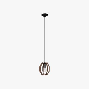 Luminária Pendente Ymis Palermo Madeira MDF Ilux