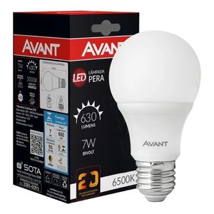 Lâmpada Led Bulbo Bivolt 7W 3000K Avant