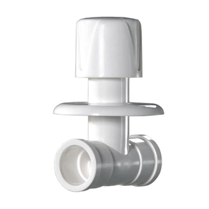 Registro De Pressão Pvc 20 Mm Soldável Com Canopla Plus Branco Herc