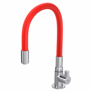 Torneira HydraMotion Flexível de Parede Vermelho Hydra