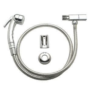 Ducha Higiênica Cromada Com Ligação Flexivel Inox E Registro Jackwal