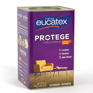 Tinta Acrilica Semi Brilho Protege Branco Latão 18 Litros Eucatex