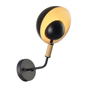 Arandela Fixa Cumbuca Preto 1xG9 Avant
