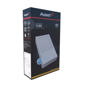 Arandela Led Cube Branco 12W 3000K Bivolt Avant