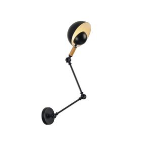 Arandela Articulada Cumbuca Preto 1xG9 Avant
