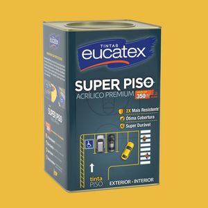Tinta Para Piso Super Piso Amarelo Demarcação Latão 18 Litros Eucatex