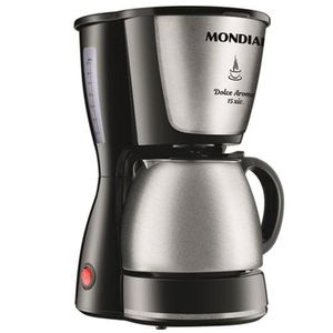 Cafeteira Elétrica Dolce Arome Thermo Inox 15 Xícaras Preto Mondial