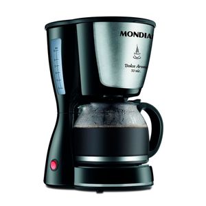 Cafeteira Elétrica Dolce Arome Thermo Inox 32 Xícaras Preto Mondial
