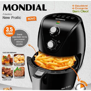 Fritadeira New Pratic 3,5 Litros AF-31 Preta 127V Mondial