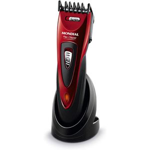 Cortador de Cabelo Flex Clipper Bivolt Vermelho e Preto  Mondial