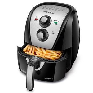 Fritadeira Air Fryer Inox Black Family 4 Litros 127V Mondial