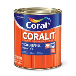 Tinta Esmalte Coralit Secagem Rápida Brilhante Conhaque 900 Ml Coral