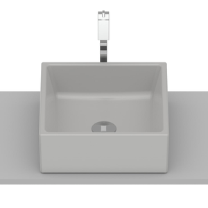 Cuba de Apoio Optica Stone Matte 35x35 Cm Roca