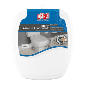 Assento Sanitário Almofadado Thema Premium Branco Herc