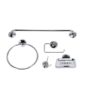 Kit Acessórios Para Banheiro 5 Peças Smart Standard Cromado Jackwal