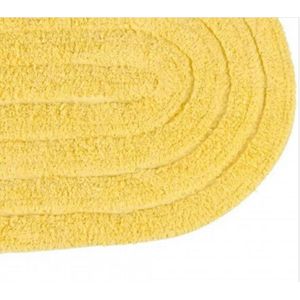 Tapete Algodão Allegro Oval 40x60 Cm Amarelo Kapazi