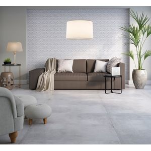 Revestimento Cerâmico Trend Bianco Retificado Acetinado 45x90 Cm 2,00 M² Biancogres