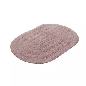 Tapete Algodão Allegro Oval 40x60 Cm Rosa Claro Kapazi
