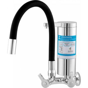 Torneira de Cozinha Parede FlexColors Preta 2174 C55 Imperatriz