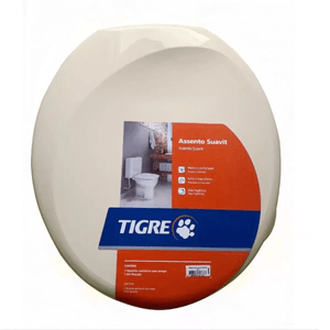 Assento Sanitário Almofadado Suavit Oval Bege Tigre