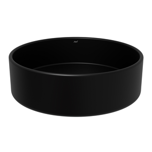 Cuba de Apoio Redonda Sottile Preto Fosco 35 Cm CSR2 Japi