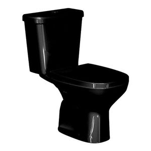 Kit Vaso Sanitário com Caixa Acoplada Tavira Preto Luzarte