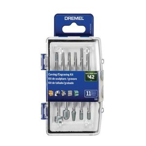 Kit Acessório Esculpir Gravar Com 11 Peças Dremel